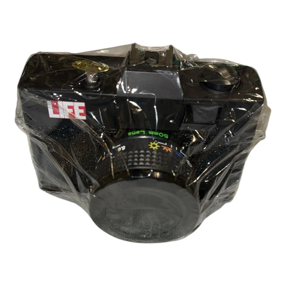 Black Film Camera with Case